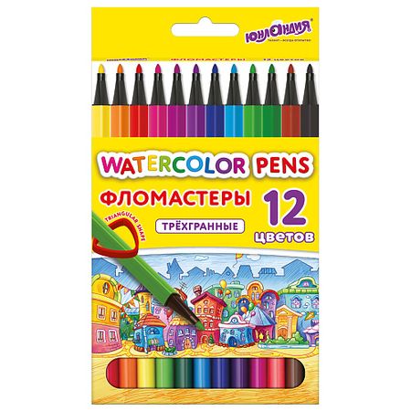 Набор фломастеров ЮНЛАНДИЯ Фломастеры Домики фломастеры centropen 6 ов