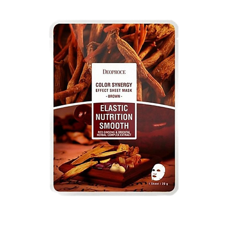 Маска для лица DEOPROCE Тканевая маска для лица с экстрактом женьшеня и восточных трав