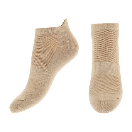 Носки короткие SOCKS бежевые носки неон желтые 35х39 хлопок полиэстер 12 mianhan 202505 s45