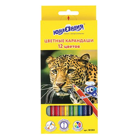 Набор карандашей ЮНЛАНДИЯ Карандаши цветные 