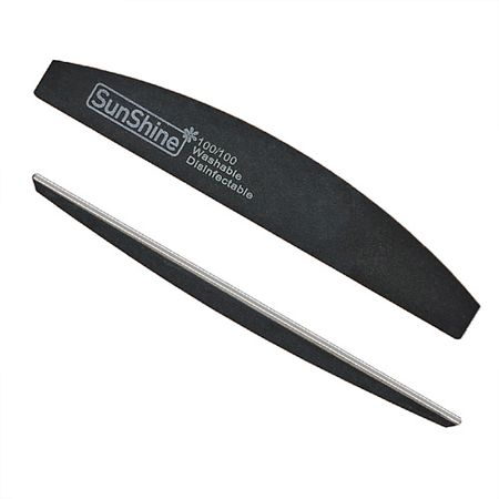 Пилка для ногтей SUNSHINE Набор пилок BLACK луна 100/100 C9BK