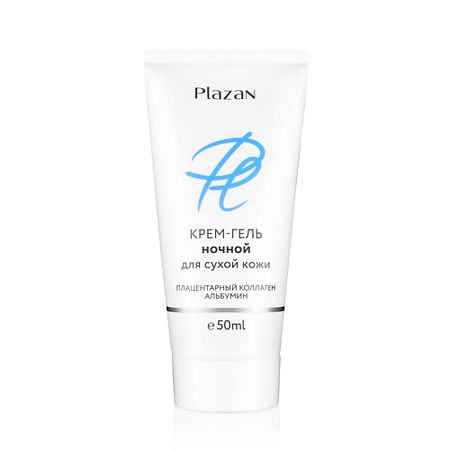 Крем для лица PLAZAN Крем-гель для лица Ночной уход для сухой кожи питательный с коллагеном