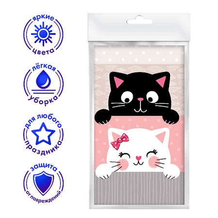 Скатерть ND PLAY Скатерть Кошки с ушками, 120*180 см