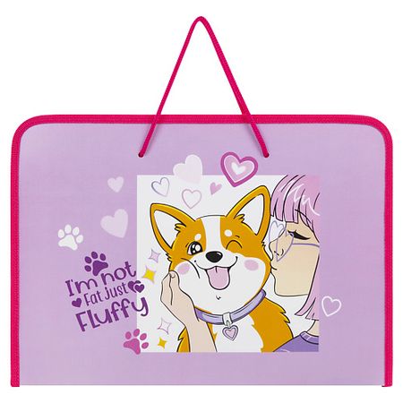 Папка для бумаг ПИФАГОР Папка для труда с ручками Акита