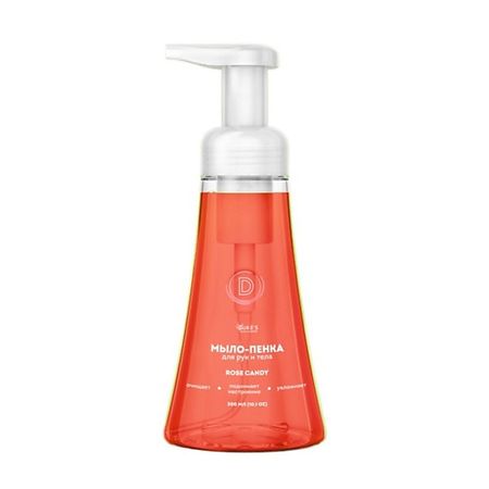 Парфюмированное мыло жидкое DUKE’S HOME WONDERS Мыло-пенка для рук и тела, аромат Rose Candy