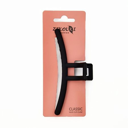 Заколка для волос ZIKOLKI STORE Заколка краб аксессуар для волос черный большой крабик