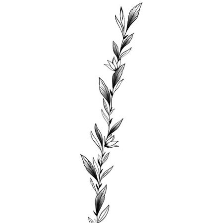 Наклейки для тела PRINT FACTORY Переводная Временная Татуировка Браслет Веточка