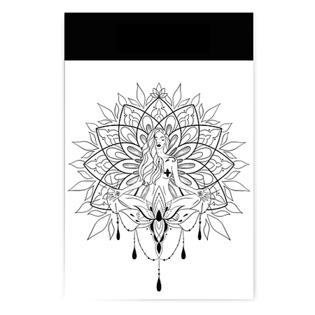 Наклейки для тела PRINT FACTORY Переводная Временная Татуировка Лотос на шаг впереди 30 лет холдингу лотос