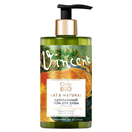 Гель для тела ONLY BIO Гель для душа Питательный Масло персика и спелая груша