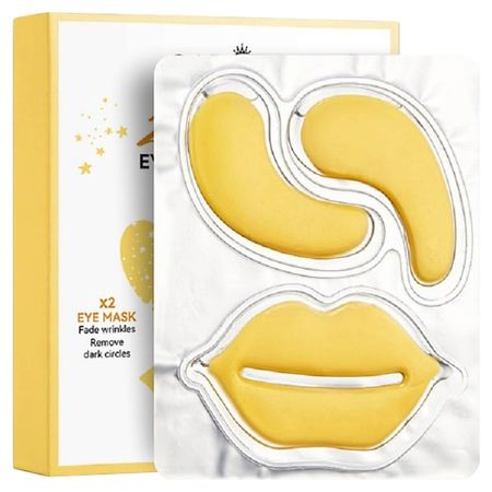 Патчи для глаз SADOER Патчи для губ и кожи вокруг глаз Gold 24 карата