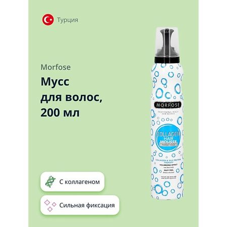 Мусс для укладки волос MORFOSE Мусс для волос COLLAGEN