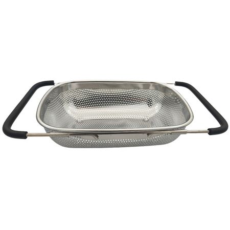 дуршлаг TODELIA 30х19х9см на раковину раздвижной нерж.сталь