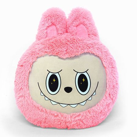 подушка декоративная Лабубу 40х40см розовая, арт.ЛБ-розовая сумочка плюшевая розовая 29х34 12 38092 202405 b11