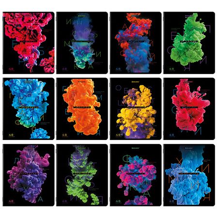 Тетрадь BRAUBERG Тетради предметные комплект PIGMENT