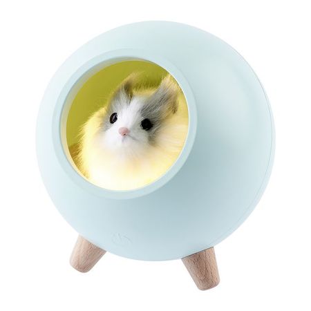 светильник ночник ЭРА LED 1Вт 2700К Хомяк зеленый