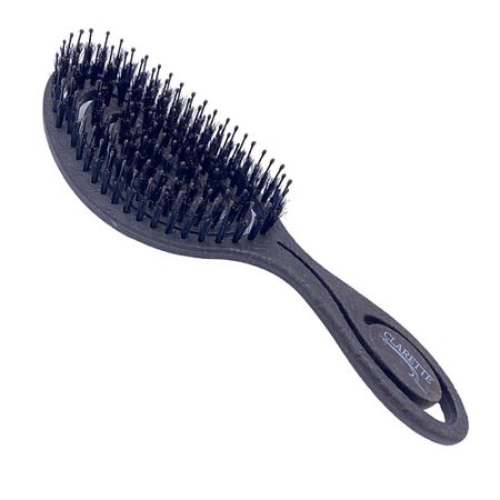 Щетка для волос CLARETTE Расческа массажная спиральная с натуральной щетиной из натурального молотого кофе