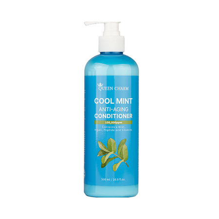 Кондиционер для волос QUEEN CHARM Освежающий кондиционер для волос с 10% экстрактом мяты, COOL MINT ANTI-AGING