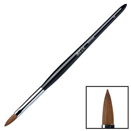 Кисть для наращивания ногтей IRISK Кисть для акрила Kolinsky #1 (размер 06) в тубе