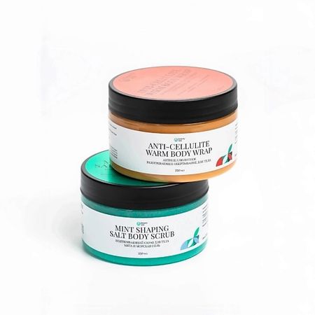 Набор средств для ухода за телом BEAUTY365 Антицеллюлитный набор Контраст: горячее обертывание + холодный скраб