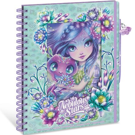Блокнот NEBULOUS STARS Серия: Nenuphia. Блокнот-ежедневник для девочек, с ручкой и наклейками