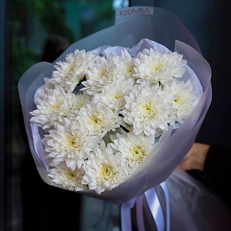 Букет живых цветов KLUMBATOMSKRU Букет из 3 хризантем