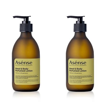 Набор средств для тела ASENSE Подарочный набор парфюмированный лосьон и жидкое мыло-скраб аромат ветивер и розмарин