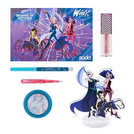 Набор средств для макияжа SODA Подарочный набор Sisters Power Gift Set #magicalpower. Коллекция Winx