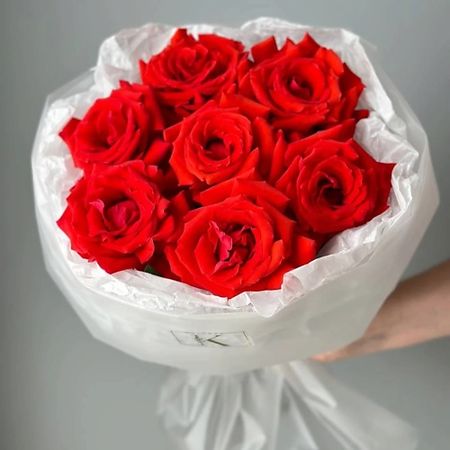 Букет живых цветов KLUMBA Алый закат