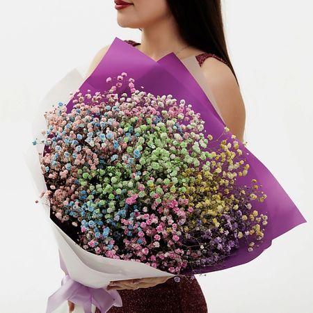 Букет живых цветов БУКЕТНАЯ ЛАВКА Цветной водопад