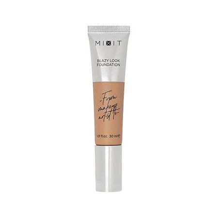 Тональное средство MIXIT Основа тональная для лица BLAZY LOOK FOUNDATION с эффектом сияния