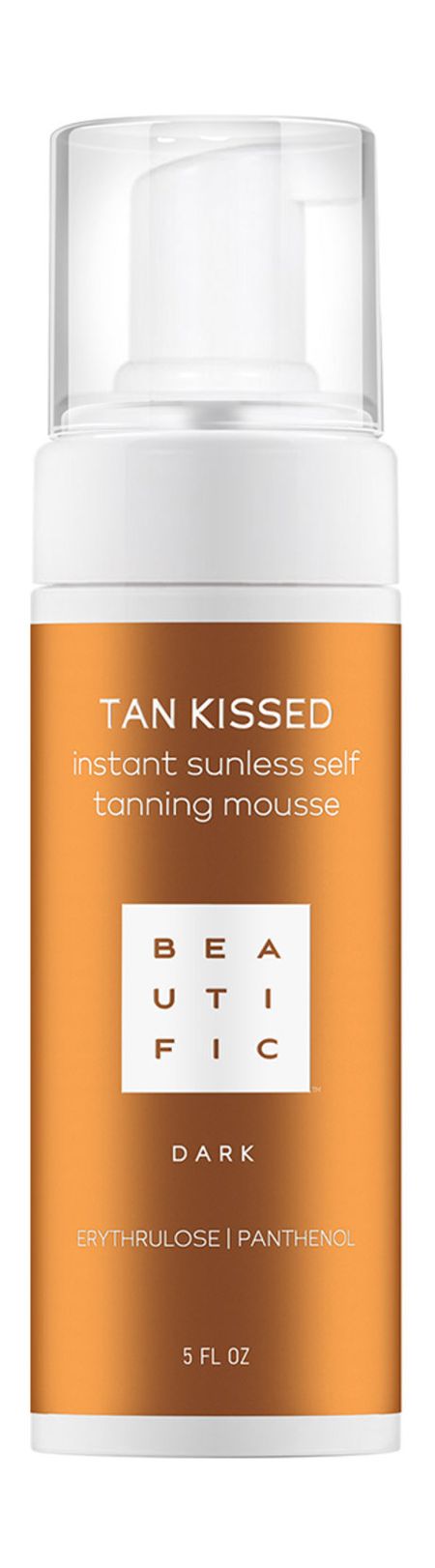 Beautific Tan Kissed Instant Sunless Self Tanning Mousse Dark