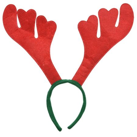 ободок Рожки Оленя красные 34х35см