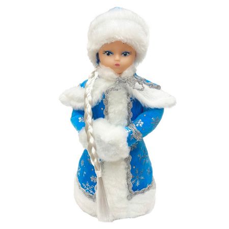 фигура новогодняя КОЛОМЕЕВ Снегурочка 35см голубой