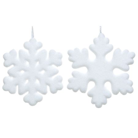 подвеска Снежинка 20см пенопалст белый в асс-те