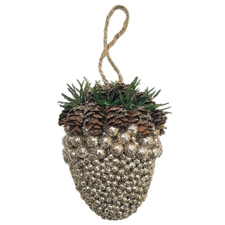 композиция подвесная Желудь 12см золото