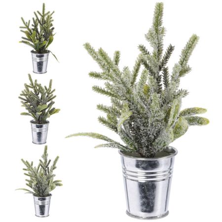 композиция в кашпо металлическом Еловые ветви 18см в асс-те органайзер феникс 160 95 3в1 ветви рябины твердая обложка тиснение фольгой