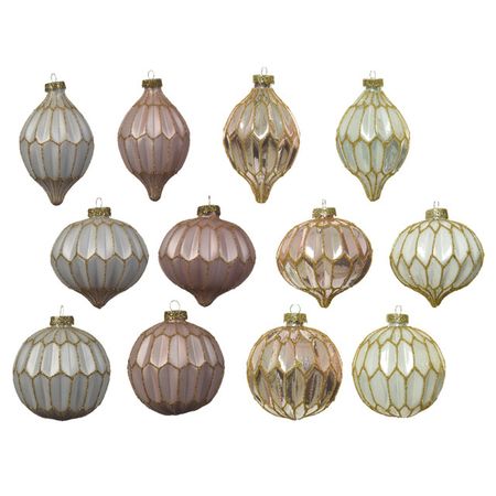 подвеска Орнамент 8см стекло в асс-те