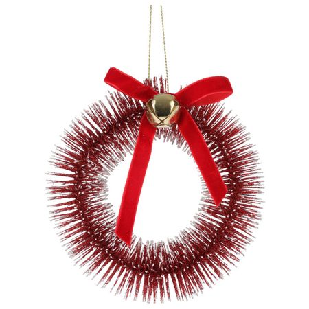 подвеска Венок 12см красный