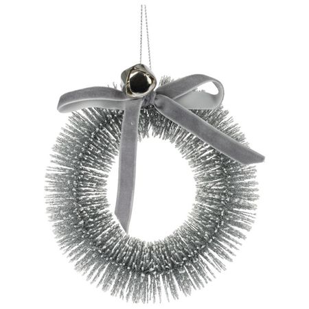 подвеска Венок 12см серебро