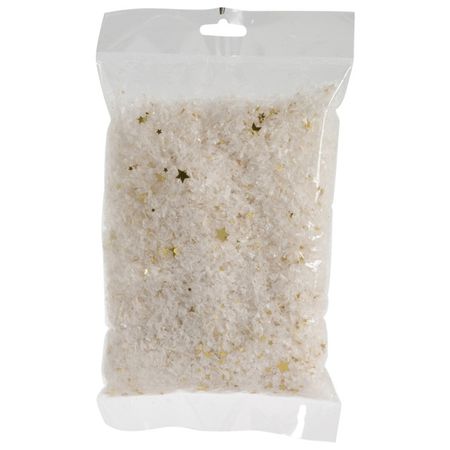 снег искусственный Снежинки с золотыми звездами 100г снежинки пушистые снежинки вырезаем из бумаги