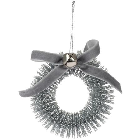 подвеска Венок 8см серебро