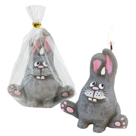 свеча Зайка 8,5см зайка помощник