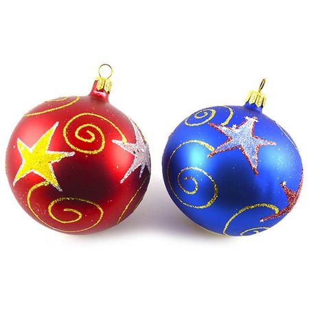 шар 80мм Созвездие стекло мультиколор