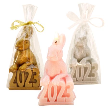 свеча Заяц-2023 10,5см в асс-те плакат вырубной заяц барабанщик