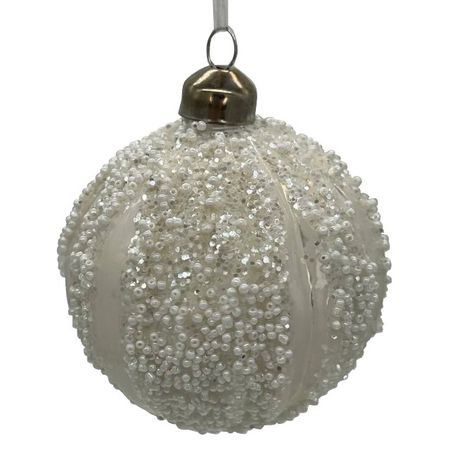 шар MAXIJOY Снежок 80мм стекло белый роб скоттон котенок шмяк падай снежок