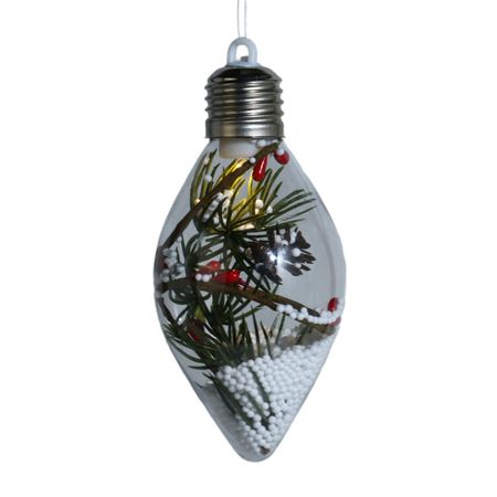 подвеска MAXIJOY Капля с подсветкой 6х13см 1 LED-лампа ПЭТ