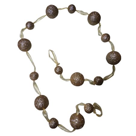 гирлянда MAXIJOY Шарики 200см пенопласт золотой