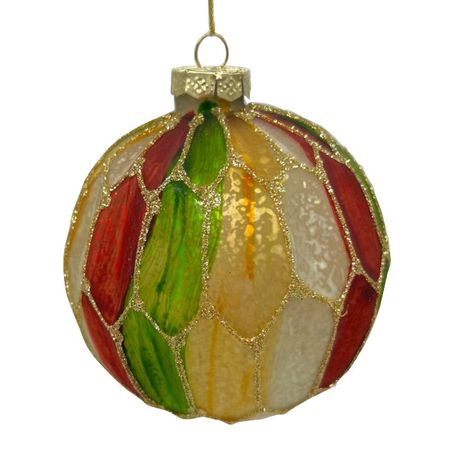 шар MAXIJOY Витраж 100мм стекло мультиколор