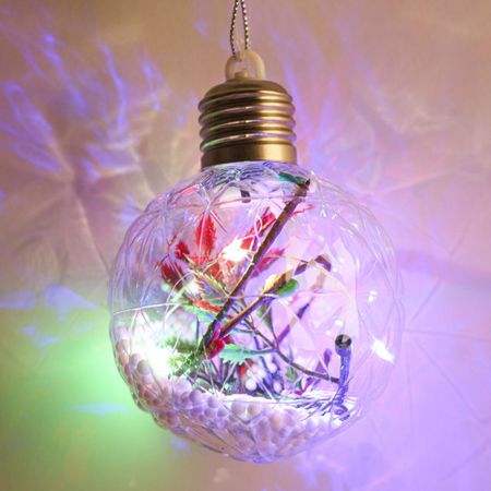 подвеска MAXIJOY Цветок с подсветкой 8х8см 4 LED-лампы ПЭТ