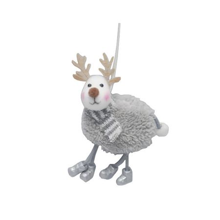 подвеска MAXIJOY Олень в шарфике 13см ткань